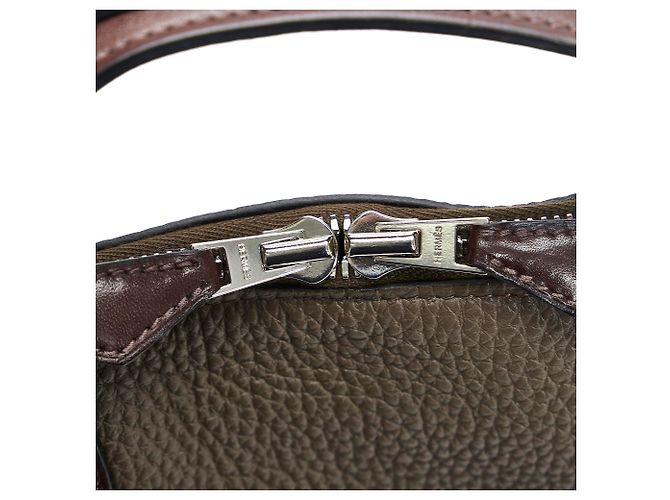 Hermès Marrone Victoria II 40 Marrone scuro - vista 10