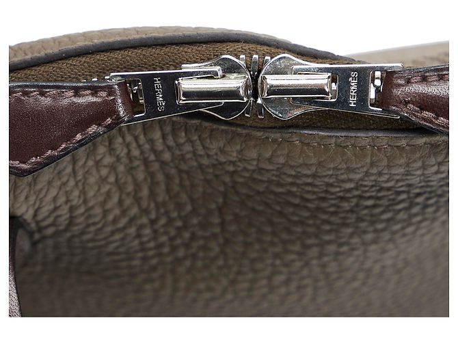 Hermès Marrone Victoria II 40 Marrone scuro - vista 11