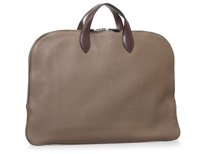 Hermès Marrone Victoria II 40 Marrone scuro - vista 2