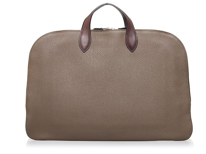 Hermès Marrone Victoria II 40 Marrone scuro - vista 3