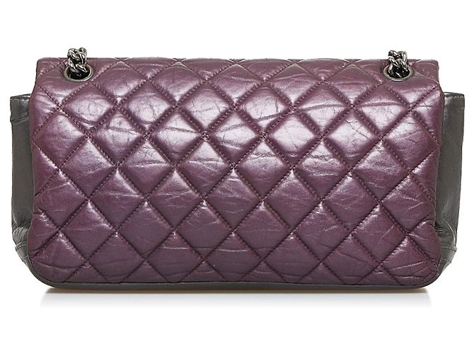 Borsa Chanel con patta Portobello Matelasse smaltata viola Porpora - vista 3