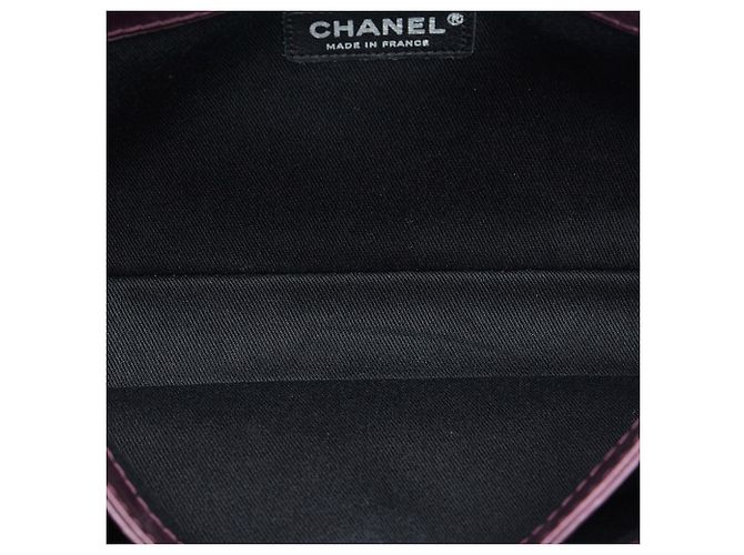 Borsa Chanel con patta Portobello Matelasse smaltata viola Porpora - vista 5