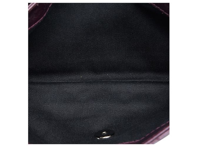 Borsa Chanel con patta Portobello Matelasse smaltata viola Porpora - vista 6