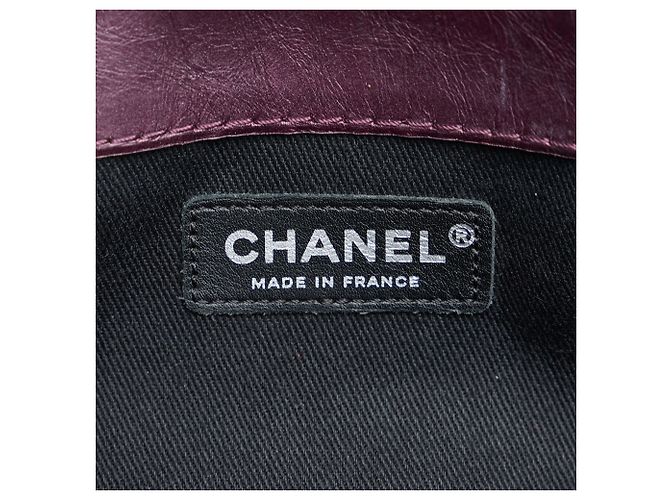 Borsa Chanel con patta Portobello Matelasse smaltata viola Porpora - vista 7