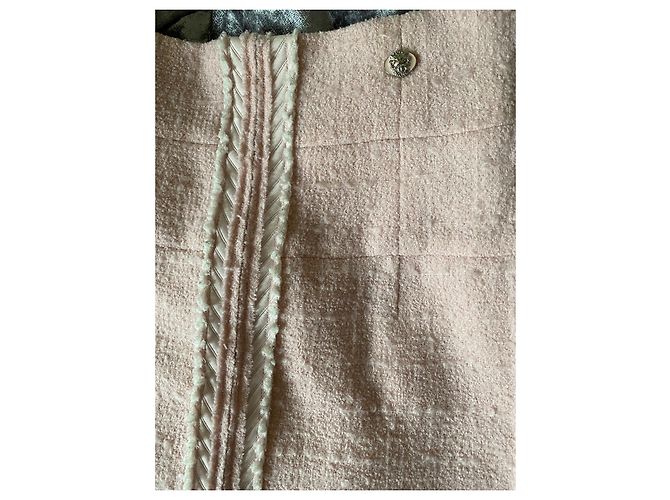 Falda Chanel de tweed rosa talla 36 - vista 5