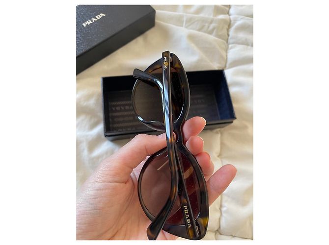 gafas de sol estilo ojo de gato prada Marrón oscuro - vista 4