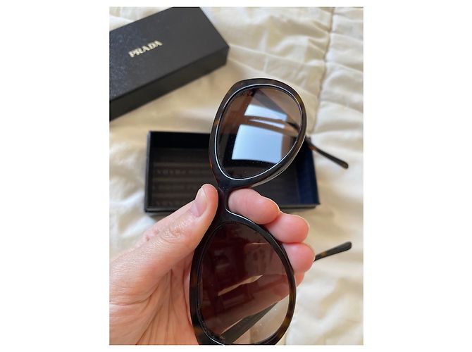 gafas de sol estilo ojo de gato prada Marrón oscuro - vista 7