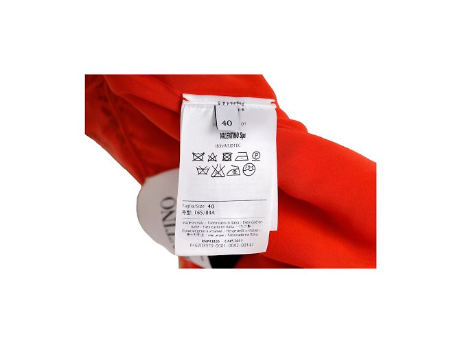 Valentino Spitzen-Midikleid Rot - Ansicht 7