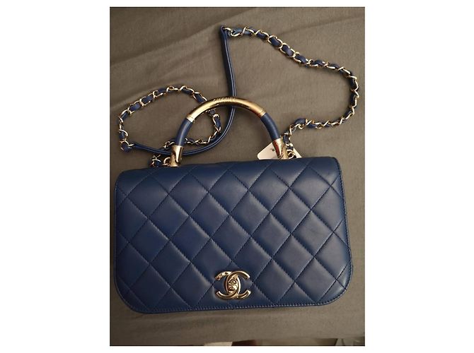 Chanel Handtaschen Marineblau - Ansicht 7