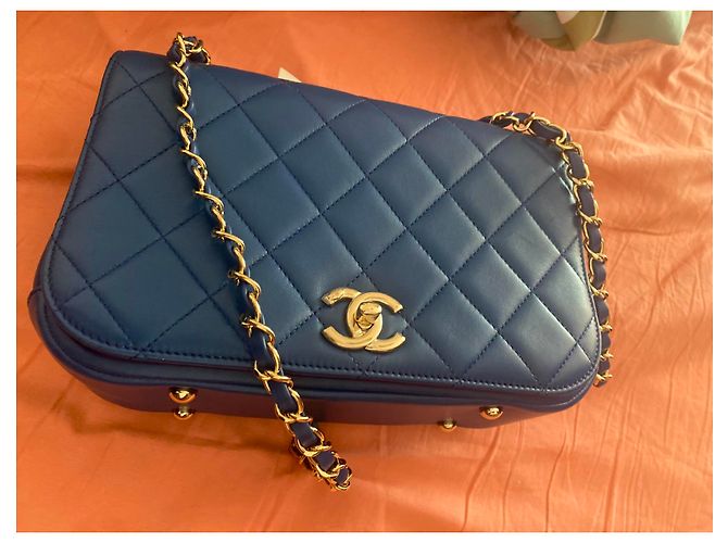 Chanel Handtaschen Marineblau - Ansicht 9