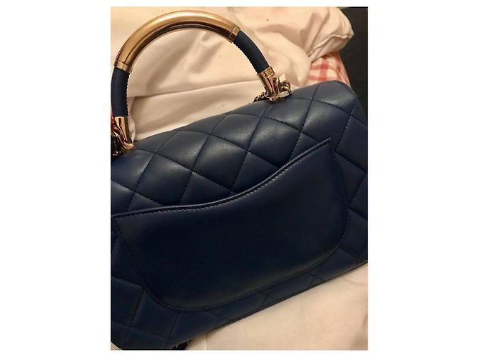 Chanel Handtaschen Marineblau - Ansicht 3