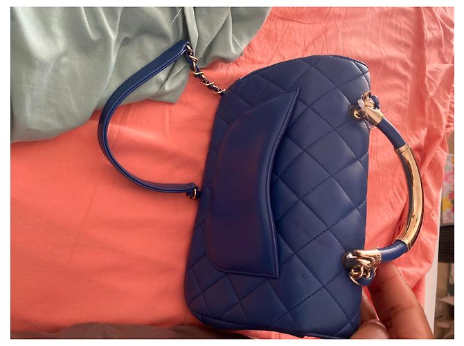 Chanel Handtaschen Marineblau - Ansicht 8