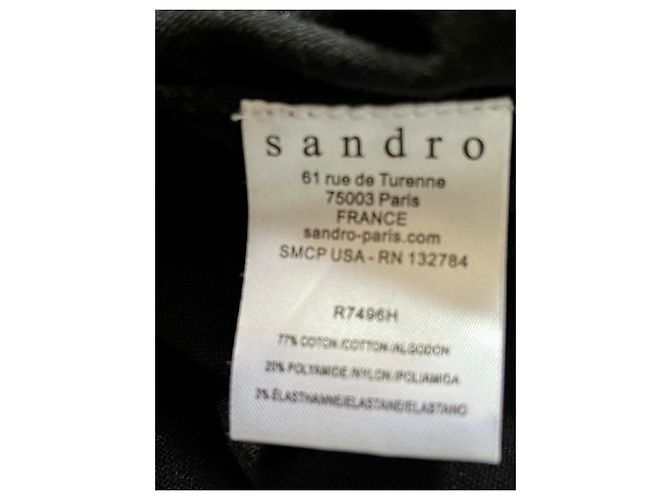 Sandro-Cocktailkleid mit Pailletten Schwarz Golden - Ansicht 5