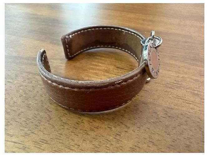 Bracciale Bulgari in pelle marrone - vista 11
