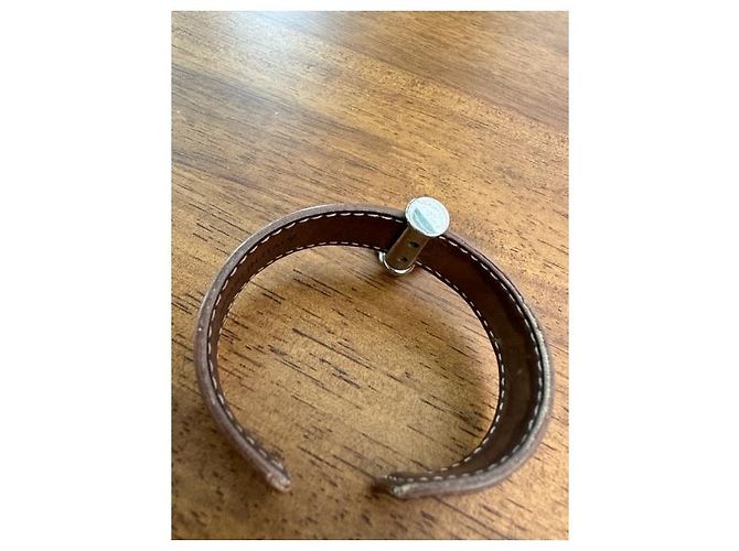 Bracciale Bulgari in pelle marrone - vista 13