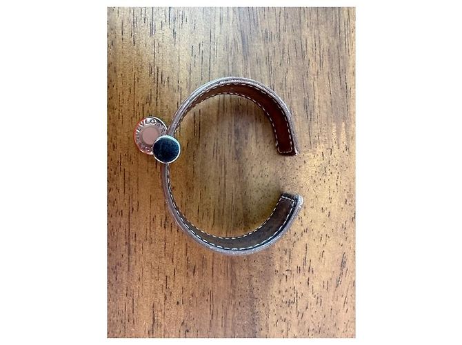 Bracciale Bulgari in pelle marrone - vista 7