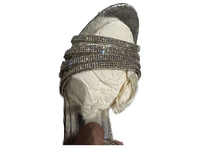 Sandali Steve Madden in pelle argento 39 - vista 4