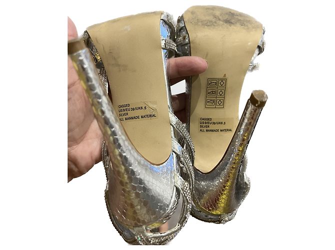 Sandali Steve Madden in pelle argento 39 - vista 5