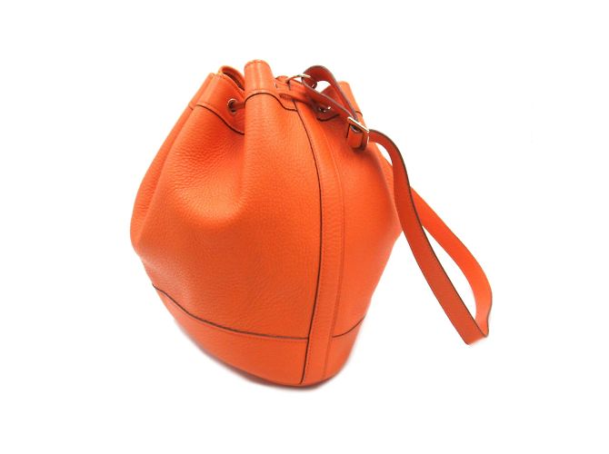 Hermès Clemence Market Beuteltasche Orange - Ansicht 3