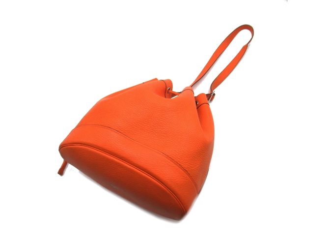 Hermès Clemence Market Beuteltasche Orange - Ansicht 5