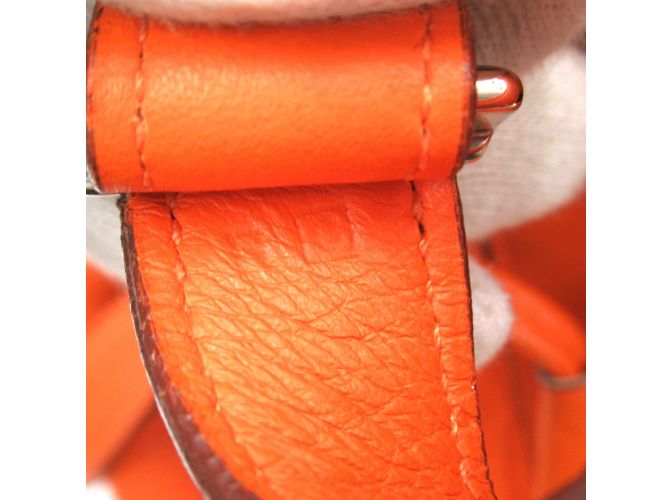 Hermès Clemence Market Beuteltasche Orange - Ansicht 7