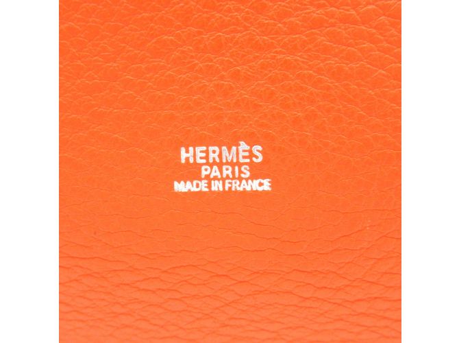 Hermès Clemence Market Beuteltasche Orange - Ansicht 8