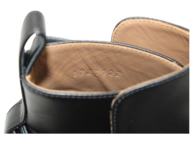 Hermès Stivaletti con borchie Hermes in pelle nera Nero - vista 7