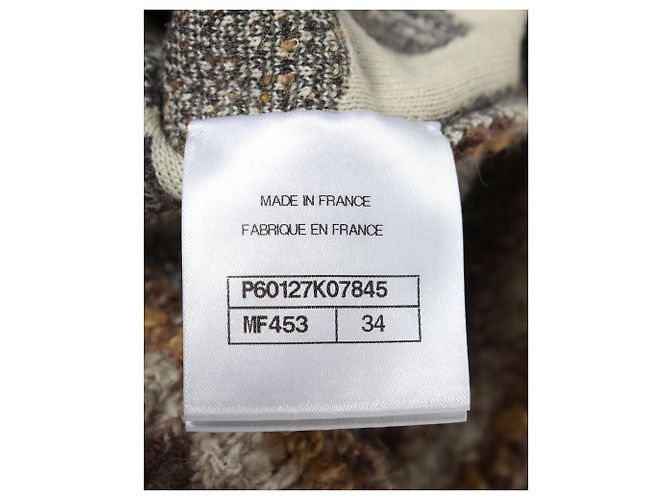Chanel Blumen-Jacquard-Pullover aus mehrfarbiger Wolle Mehrfarben - Ansicht 5
