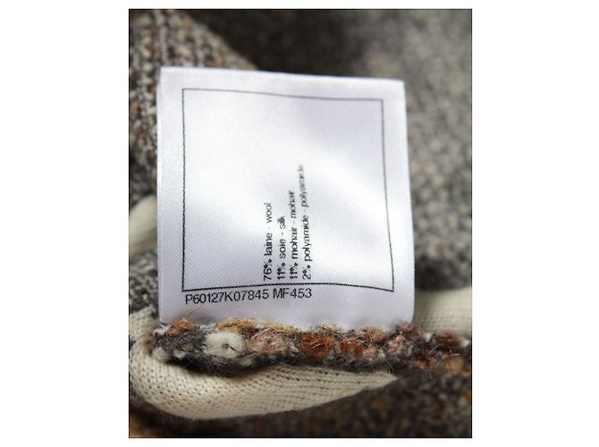 Chanel Blumen-Jacquard-Pullover aus mehrfarbiger Wolle Mehrfarben - Ansicht 6