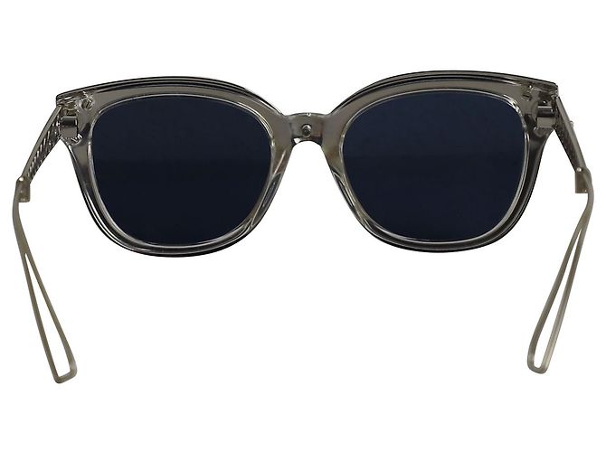 Dior Diorama 1 Mirrored Sunglasses in Silver Metal - view 4