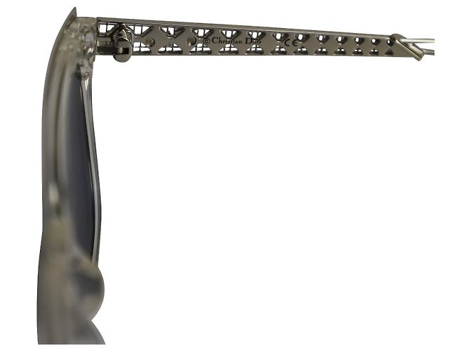 Dior Diorama 1 Mirrored Sunglasses in Silver Metal - view 7