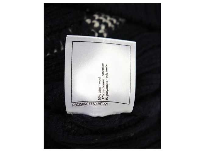 Chanel 2018 Paris-Hamburg-Pullover aus marineblauer Wolle - Ansicht 5