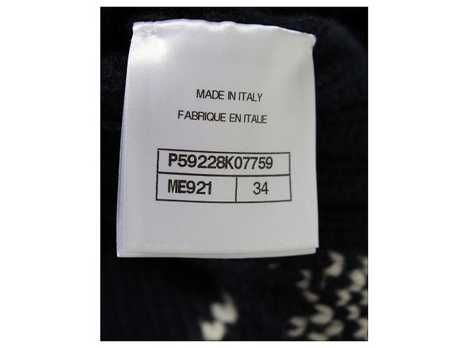 Chanel 2018 Paris-Hamburg-Pullover aus marineblauer Wolle - Ansicht 6