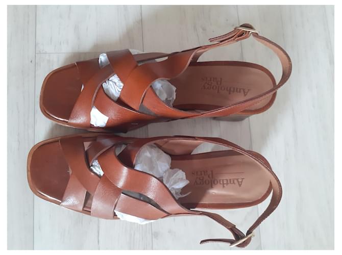 Anthology Paris sandali Marrone chiaro - vista 2