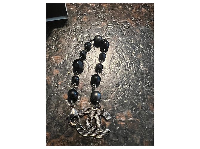 Bracciale Chanel Nero Metallo - vista 2