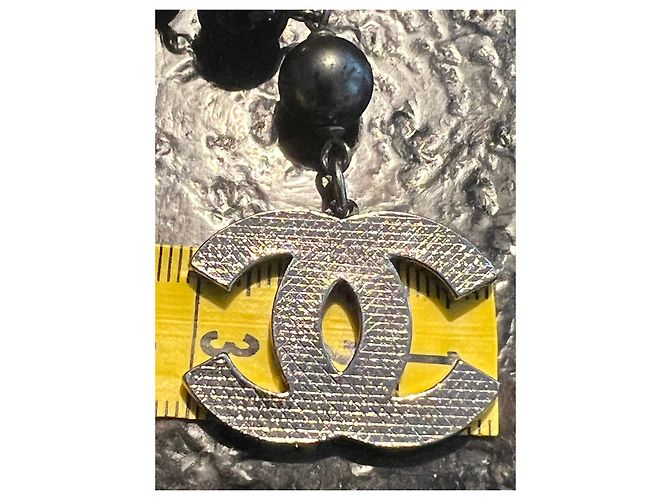 Bracciale Chanel Nero Metallo - vista 4