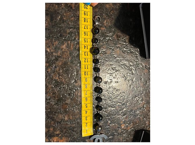 Bracciale Chanel Nero Metallo - vista 5