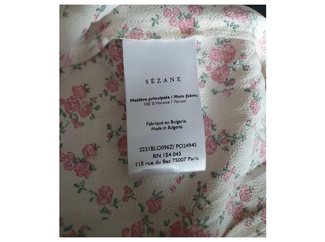 Falda SéZane Tabata Estampado de Rosa Viscosa Talla 36 Multicolor - vista 6