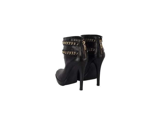 Stivaletti Tory Burch con dettagli in catena Nero - vista 3