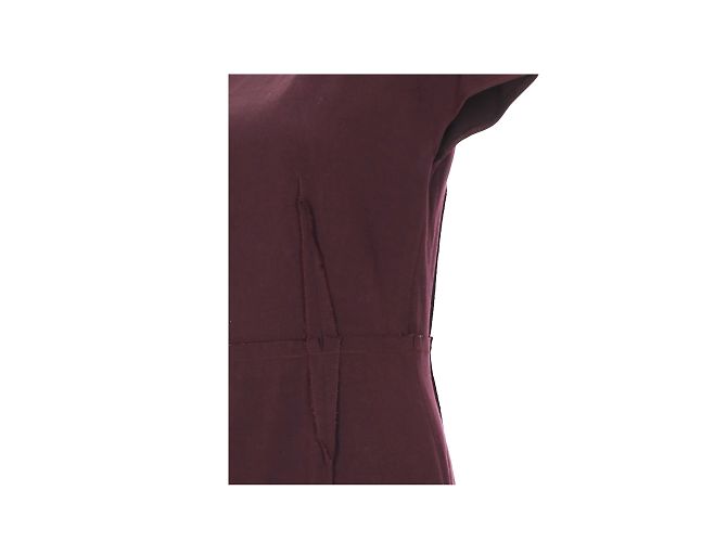 Lanvin Midikleid Etuikleid Dunkelburgunder Bordeaux - Ansicht 4
