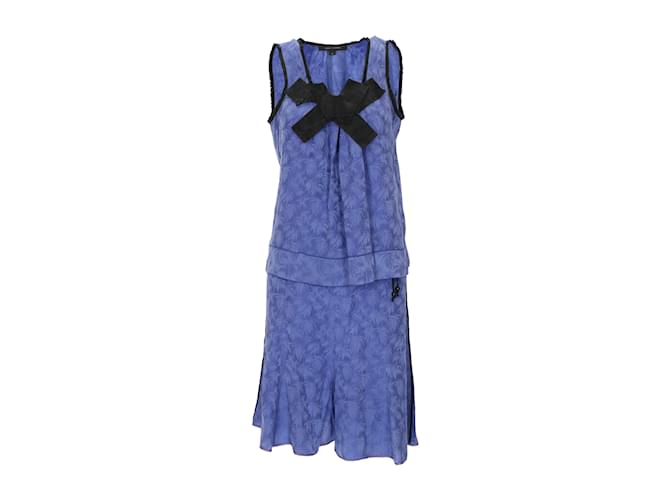 Conjunto de seda con estampado de hojas de Marc Jacobs Azul - vista 2