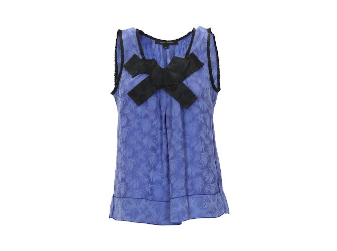Conjunto de seda con estampado de hojas de Marc Jacobs Azul - vista 4