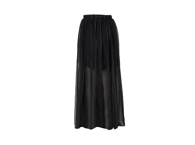 Falda larga de tul Brunello Cucinelli Negro - vista 2