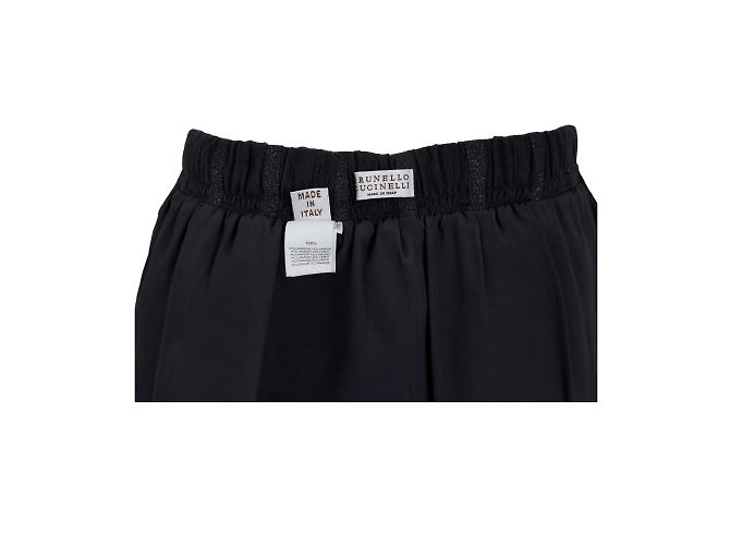 Falda larga de tul Brunello Cucinelli Negro - vista 3