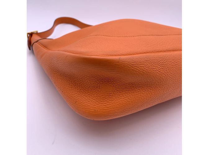 Hermès Hermes Arancione Pelle Sac Trim II 35 borsa a spalla hobo - vista 10
