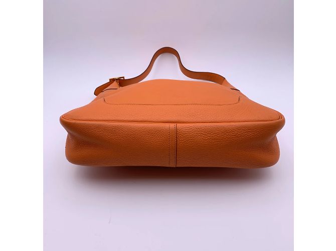 Hermès Hermes Arancione Pelle Sac Trim II 35 borsa a spalla hobo - vista 8