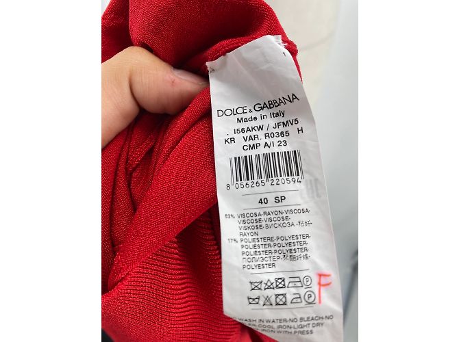 Dolce & Gabbana tops T.FR 40 Viscosa Roja - vista 6