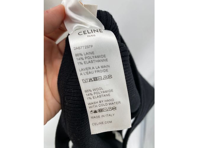 Céline Celine tops T.International L Lana Negro - vista 7