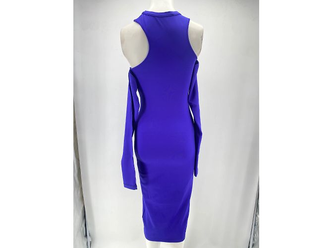 Off White Off-White dresses T.FR 42 Polyester Blue - view 2