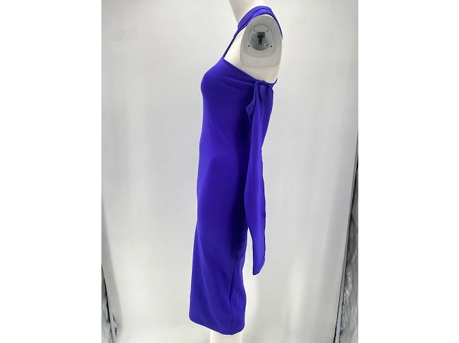 Off White Off-White dresses T.FR 42 Polyester Blue - view 3